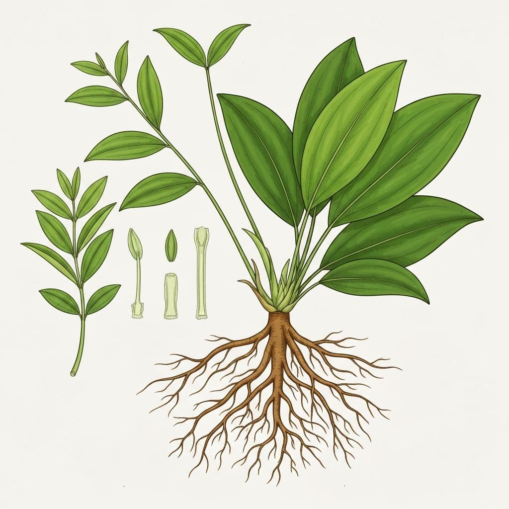 Tongkat Ali — Eurycoma longifolia botanical illustration